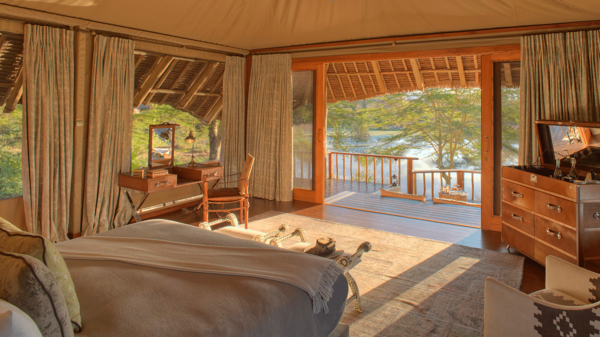 Our luxury tented camp offers 5-star tented accomodation
